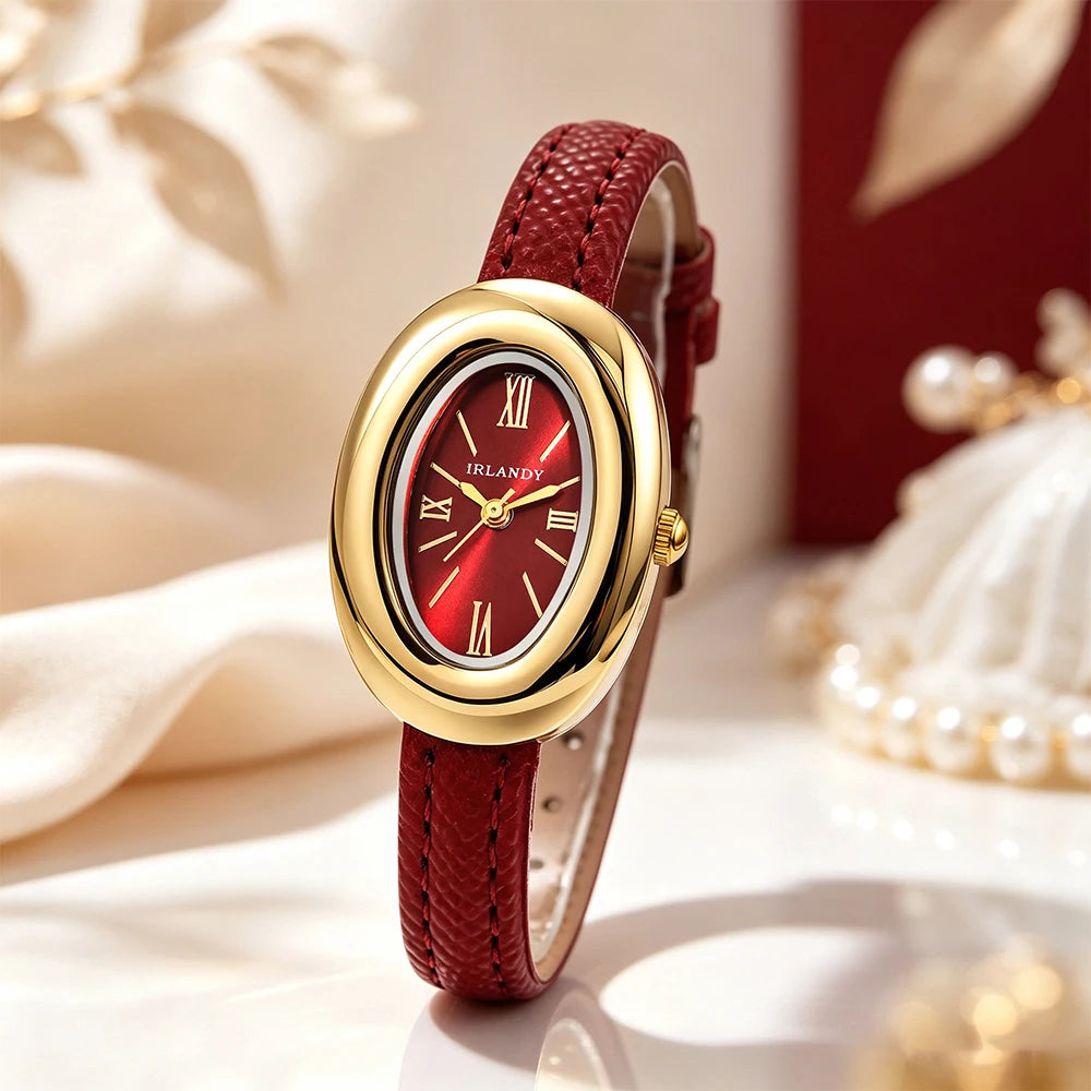 Set de Reloj Ovalado y Brazalete