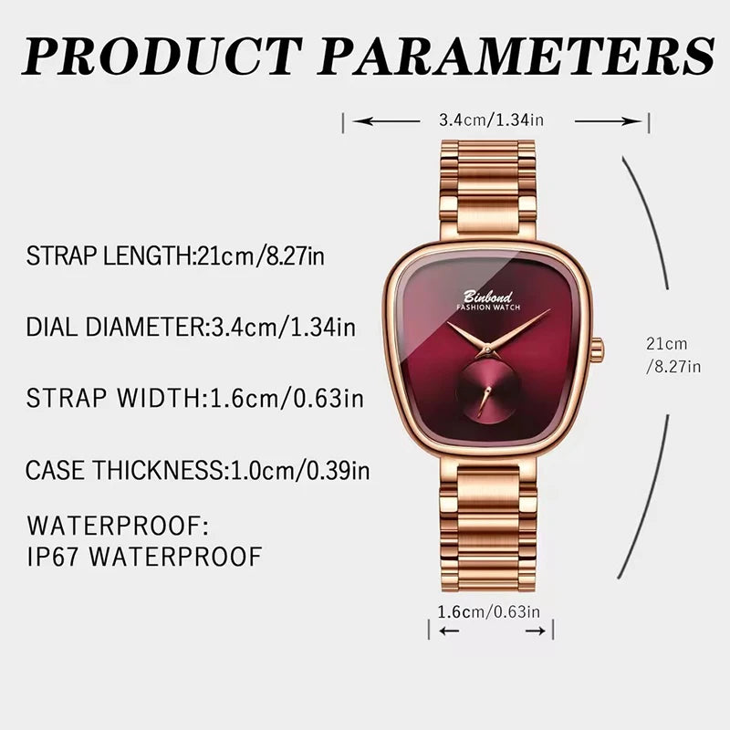 Reloj BINBOND Cuadrado